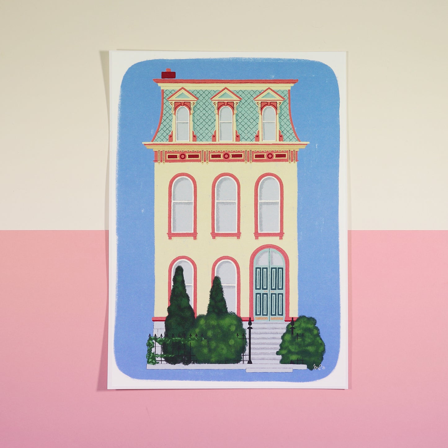 Victorian Houses Series — House Set A4 print