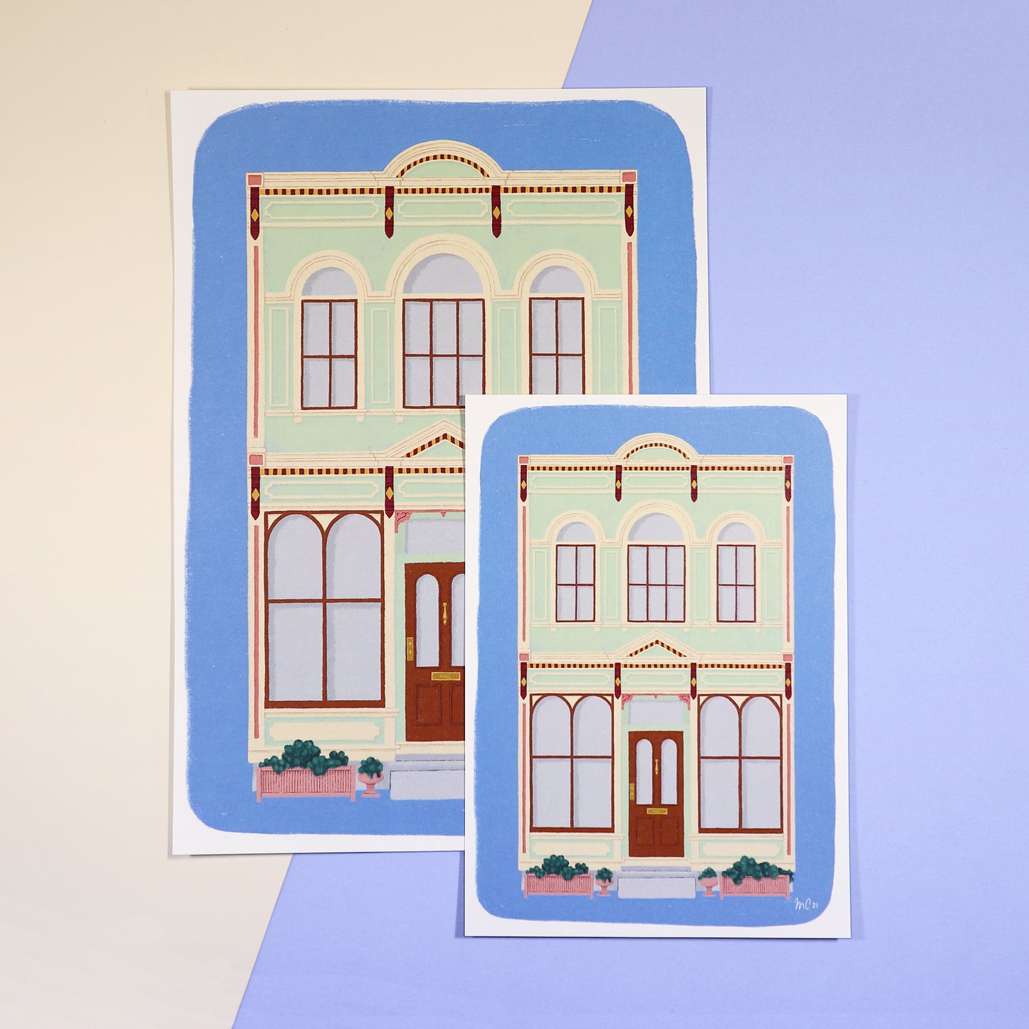 Victorian Houses Series — House 2 A4 print