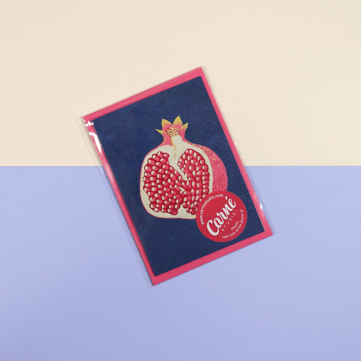 Pomegranate greeting card