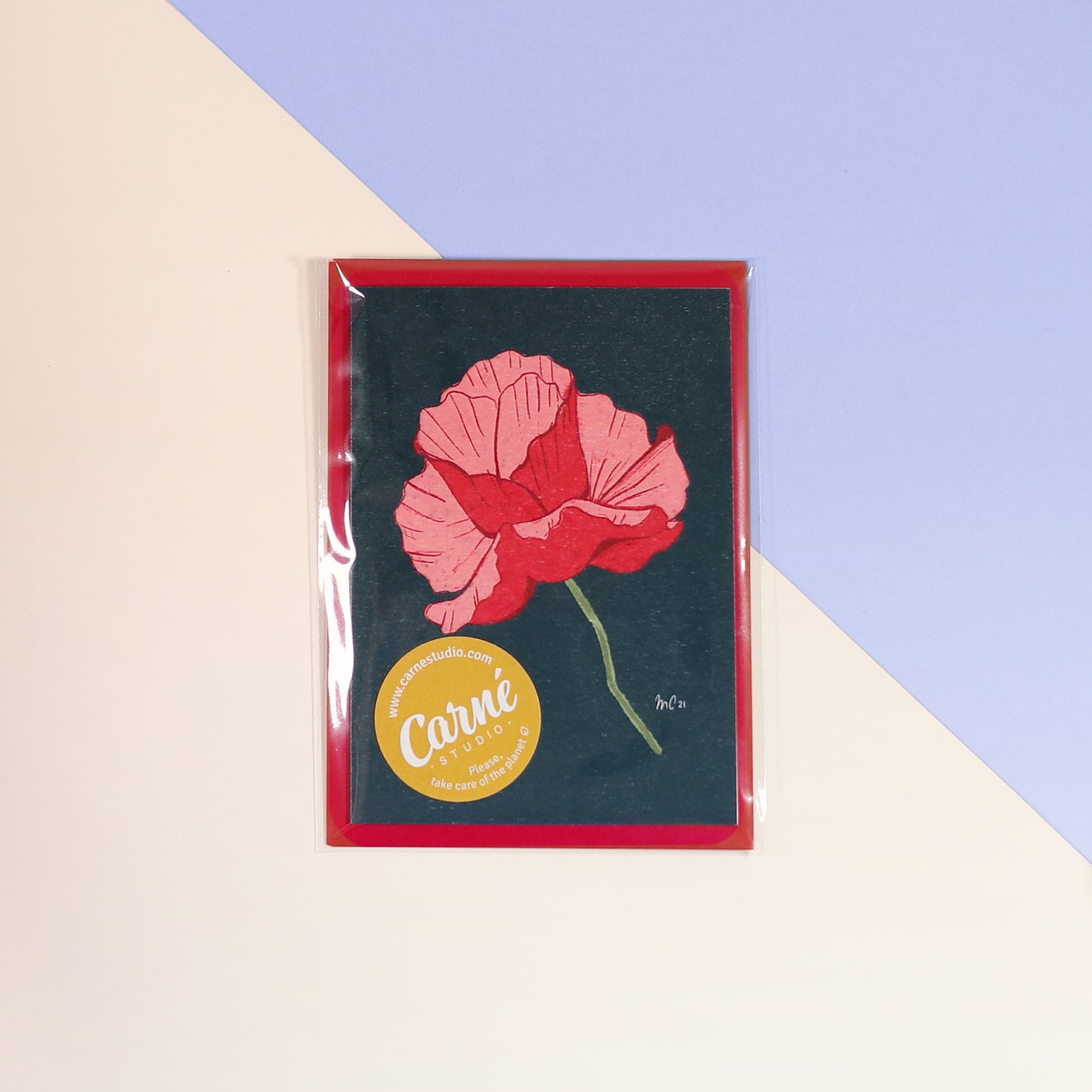 Poppy greeting card