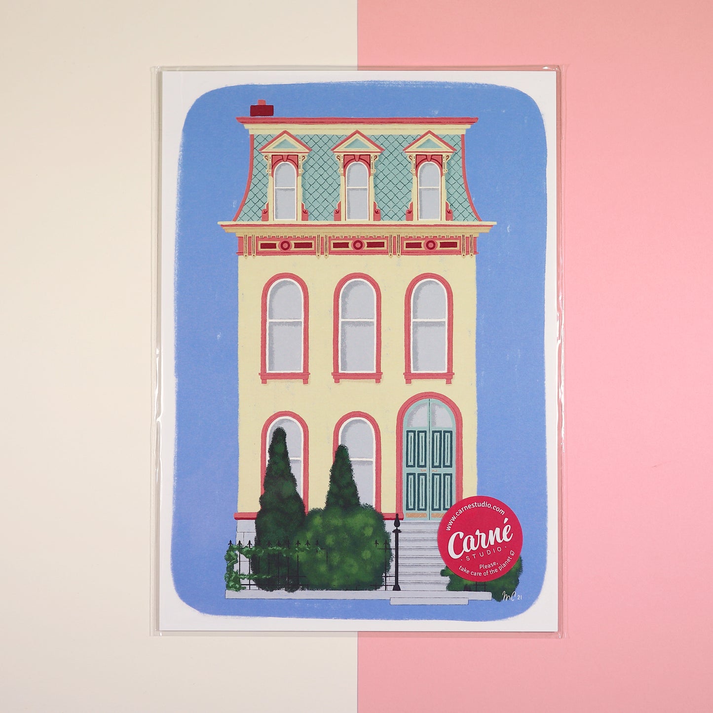 Victorian Houses Series — House 1 A4 print