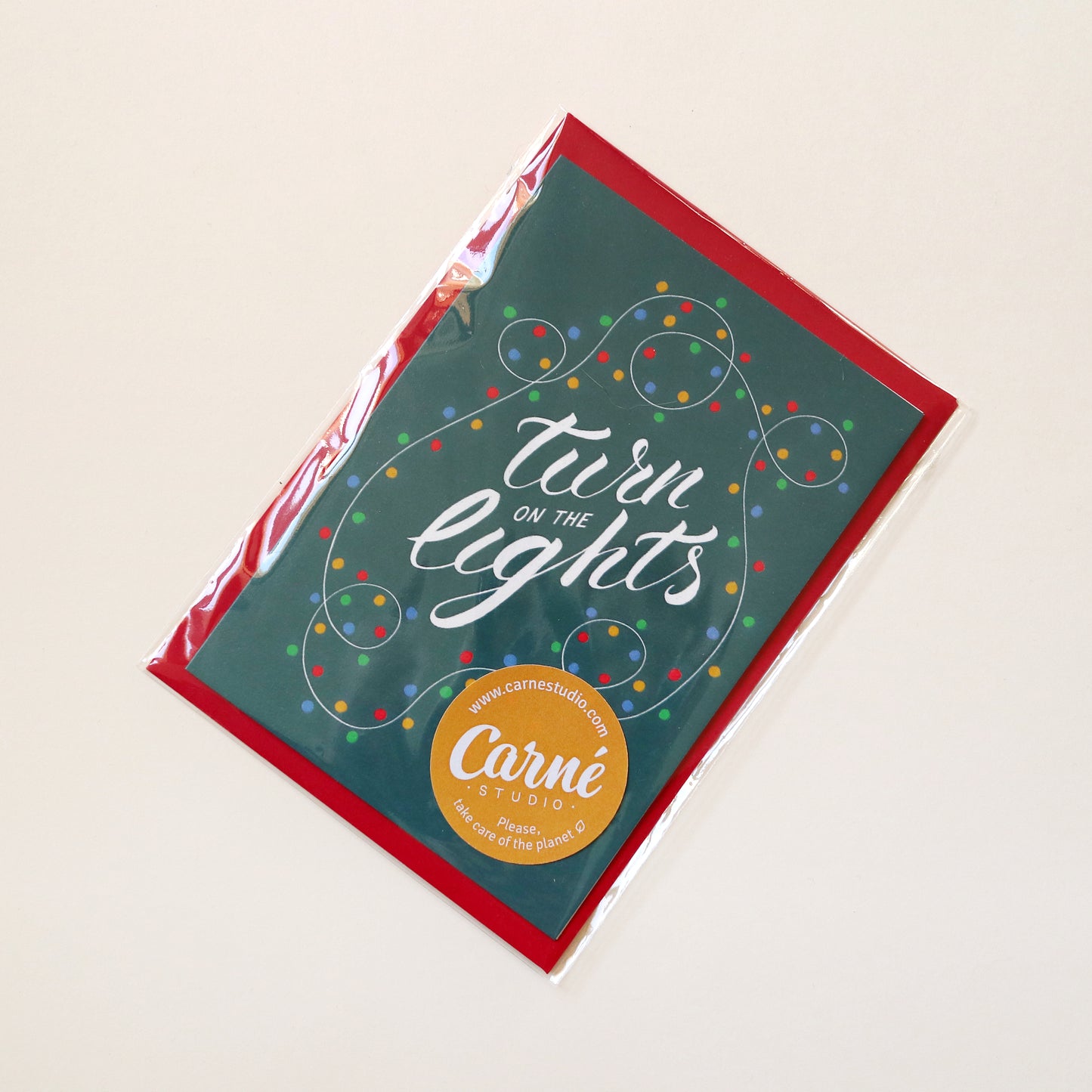 Turn on the lights greeting card