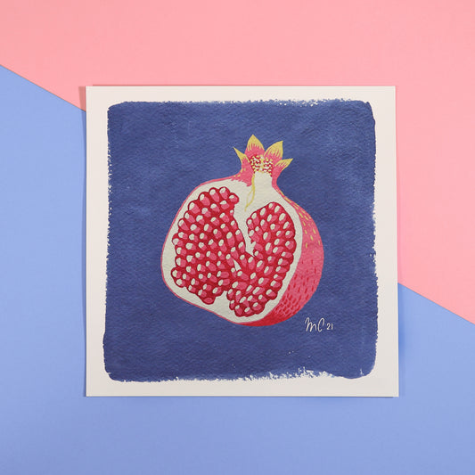 Pomegranate square print